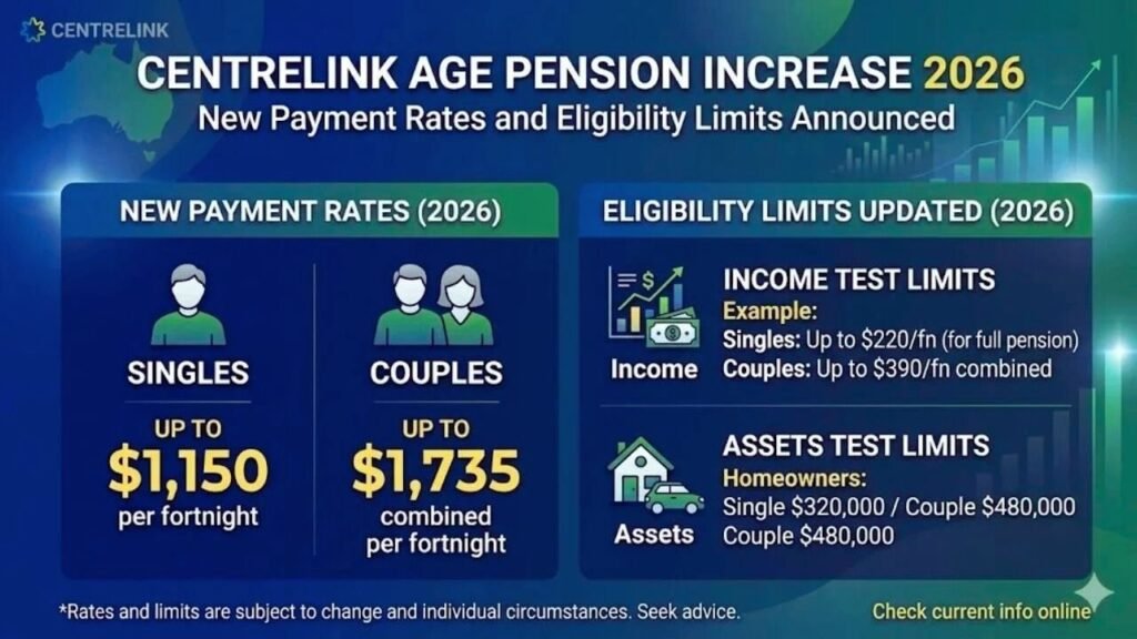 Centrelink Payment Increase 2026