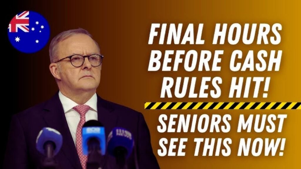 FINAL HOURS! Australia’s New Cash Rules for Seniors Start Tomorrow