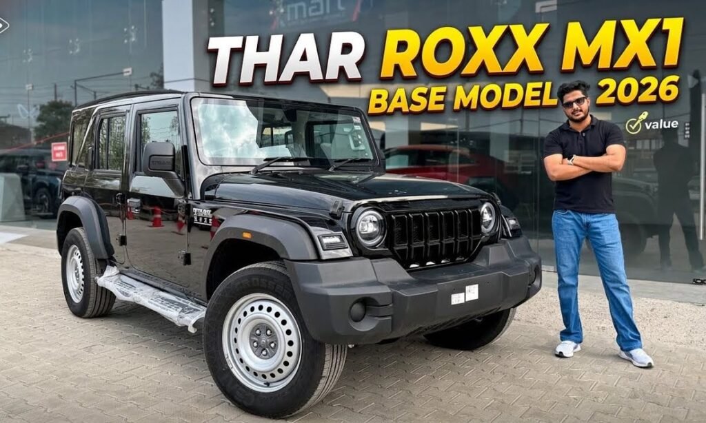 Mahindra Thar Roxx MX1 Diesel Manual Base Model 2026: What’s